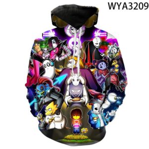 3D Printed Undertale Hooded Pullovers Sweatshirts Hoodies