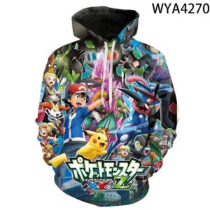 3D Printing Fashion Pokemon Hoodies - Cartoon Anime Sweatshirt Pullover
