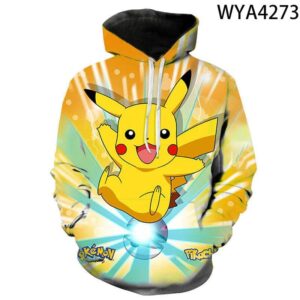 3D Printing Fashion Pokemon Hoodies - Cartoon Anime Sweatshirt Pullover