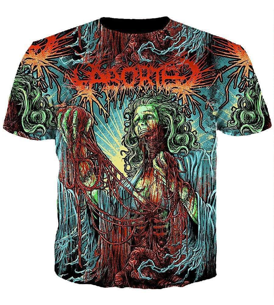Aborted Hoodies - Pullover Red Hoodie - Image 4