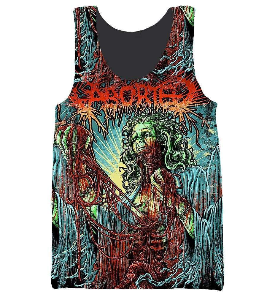 Aborted Hoodies - Pullover Red Hoodie - Image 5