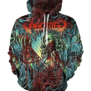 Aborted Hoodies - Pullover Red Hoodie