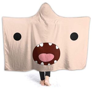 Adventure Time Hooded Blanket - Soft and Warm Flannel Fluffy Wearable Hooded Blanket