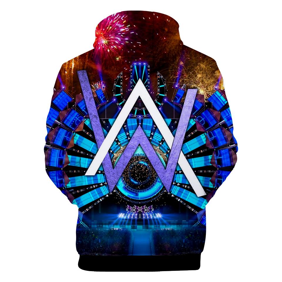 Alan Walker Hoodies - Pullover Cool Blue Hoodie - Image 2