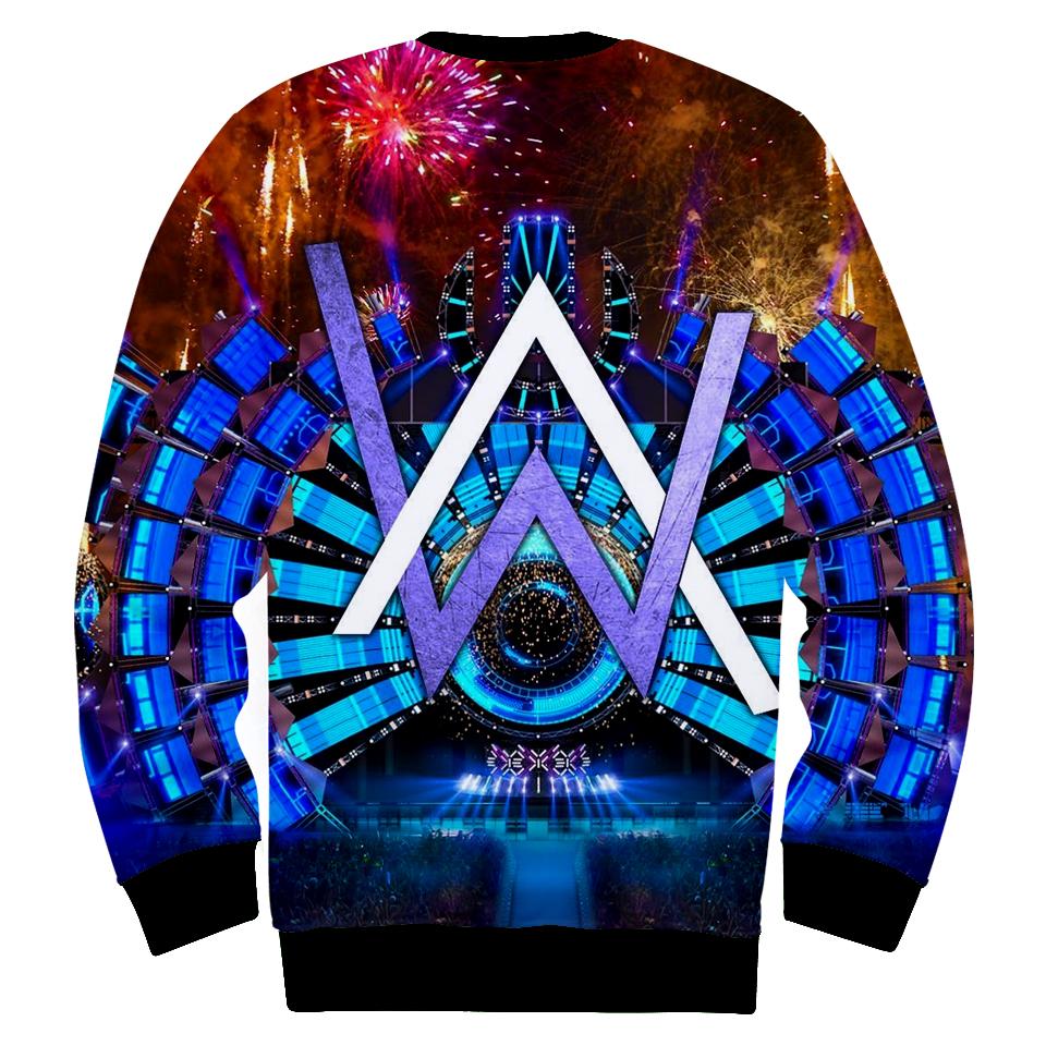 Alan Walker Hoodies - Pullover Cool Blue Hoodie - Image 4