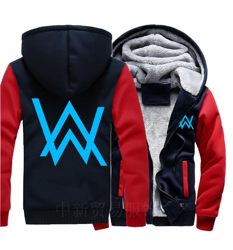 Allen walker Jackets - Solid Color Allen walker Music Series Allen walker Luminous Fleece Jacket - Image 4