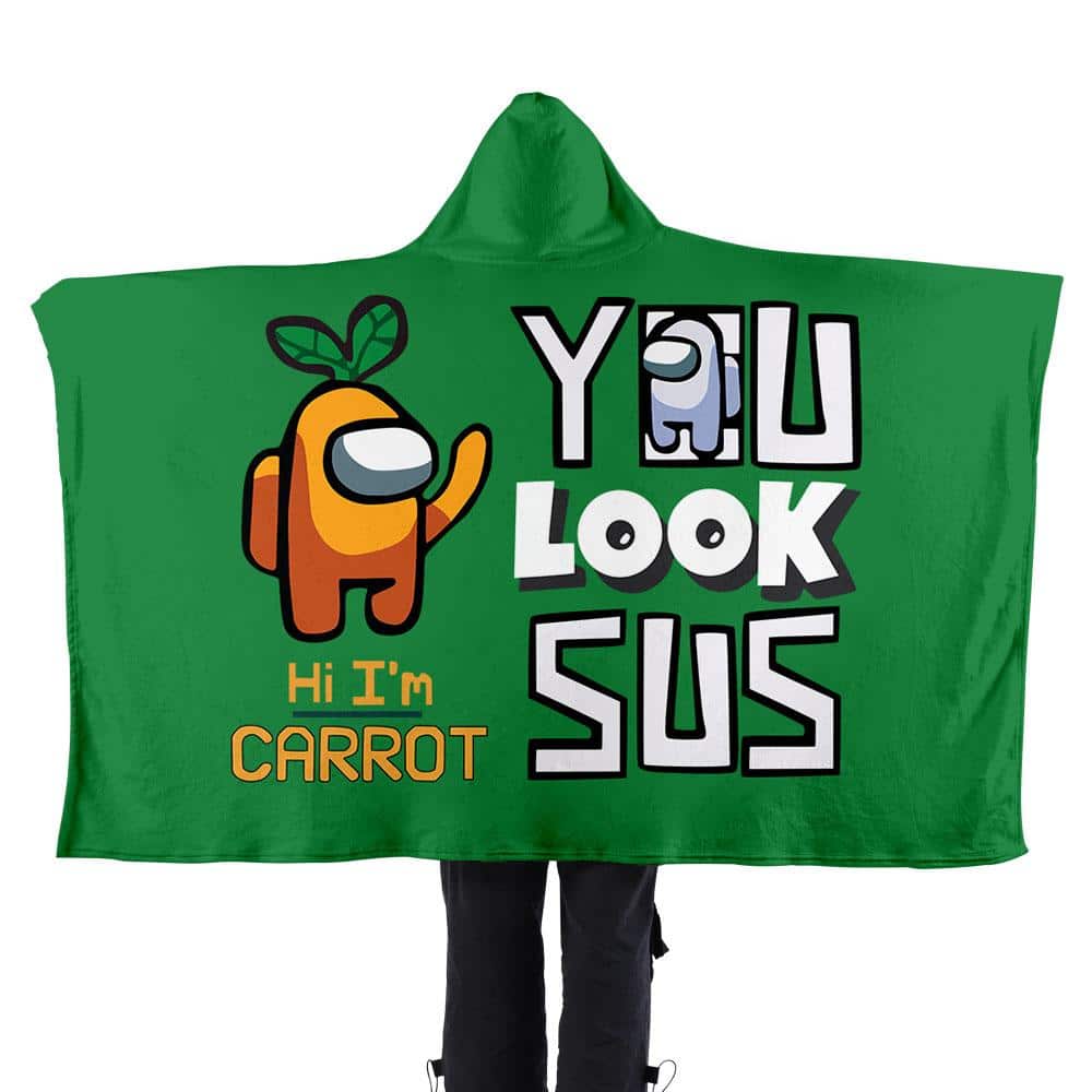 Among Us 3D Printed Flannel Hooded Blanket