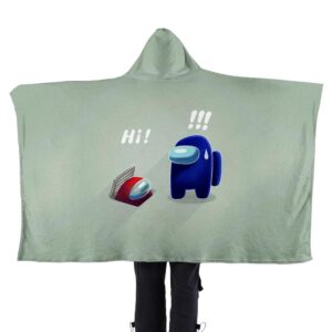 Among Us 3D Printed Flannel Hooded Blanket