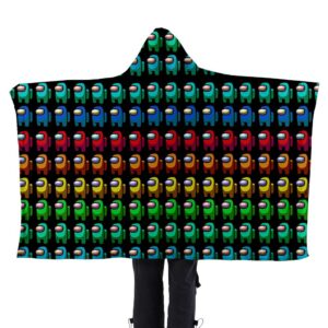Among Us 3D Printed Flannel Hooded Blanket