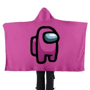 Among Us 3D Printed Flannel Hooded Blanket