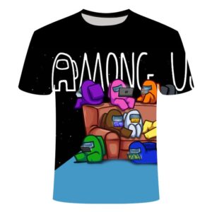 Among Us 3D Printed Round Neck Breathable T-Shirt