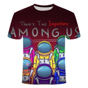 Among Us 3D Printed Round T-Shirt