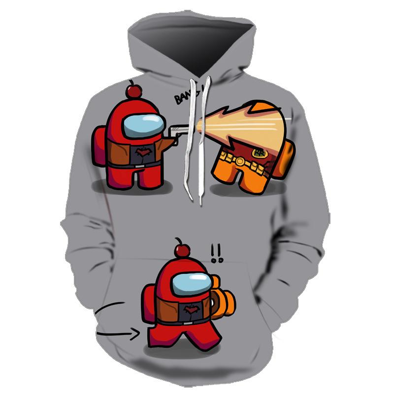 Among Us Hoodie - 3D Printed Loose Zipper Pullover