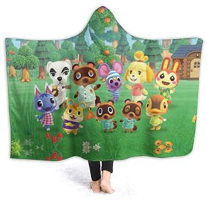 Animal Crossing Hooded Blanket - Wearable Plush Blanket Cozy Cape with Hood