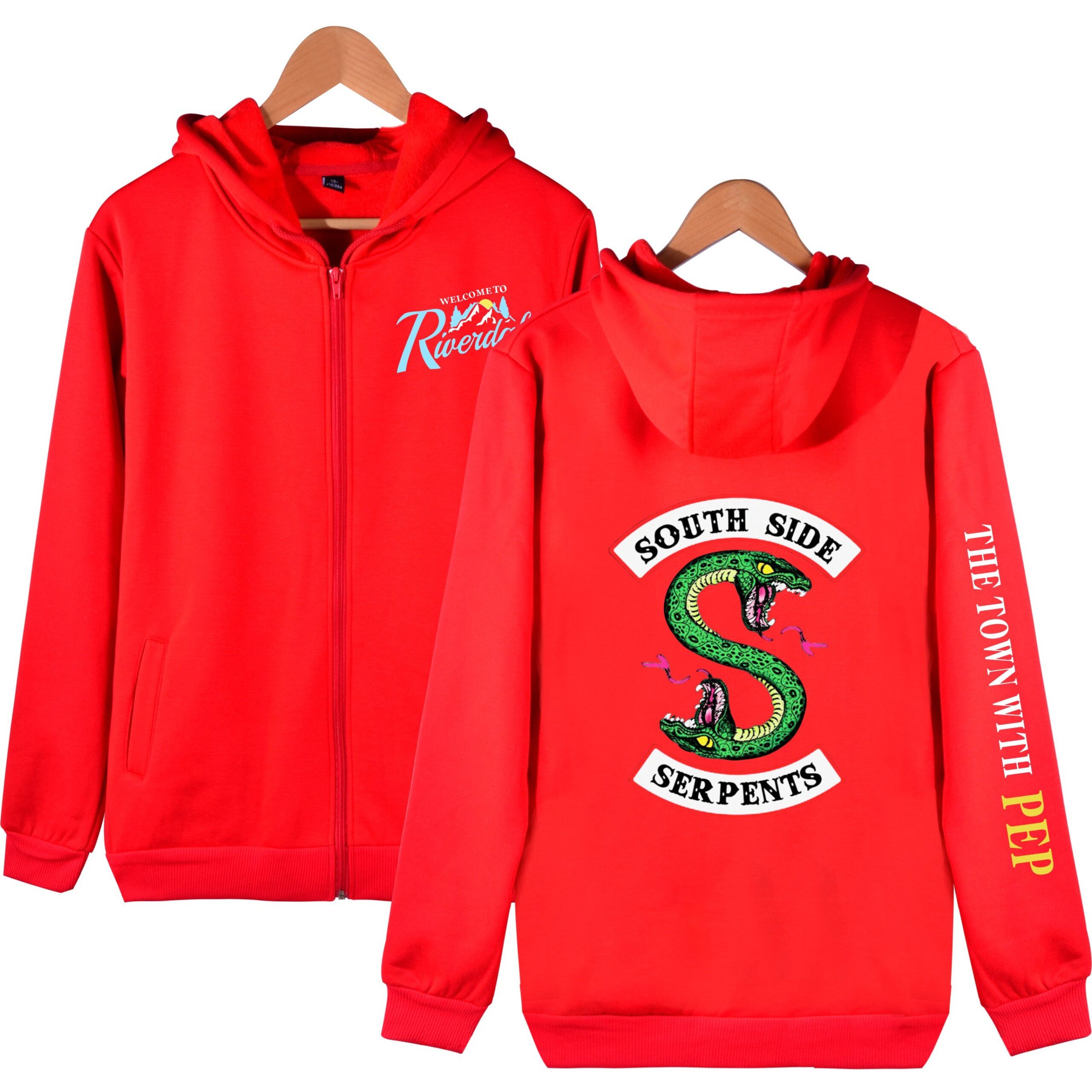 Riverdale Hoodies - Riverdale Super Cool Logo Icon Zip Up Hoodie - Image 4