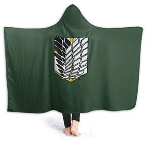 Anime Attack On Titan Hooded Blanket