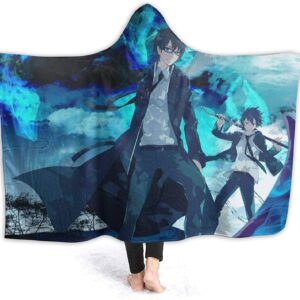 Anime Blue Exorcist Hooded Blanket - Fleece Flannel Blanket