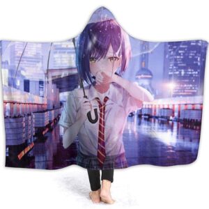 Anime Darling in the Franxx Flannel Throw Hooded Blanket