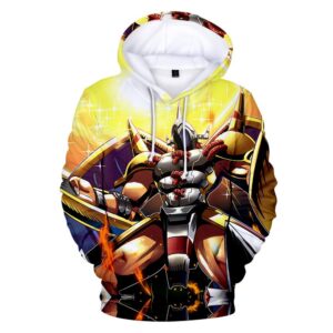 Anime Digimon Adventure Wargreymon 3D Hoodies Sweatshirts