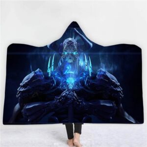Anime Fate Stay Night 3D Printing Fleece Hooded Blanket
