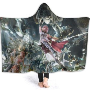 Anime Final Fantasy Fleece Flannel Hooded Blankets