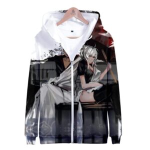 Anime Gintama 3D Sakata Gintoki Zipper Hoodie Sweatshirt