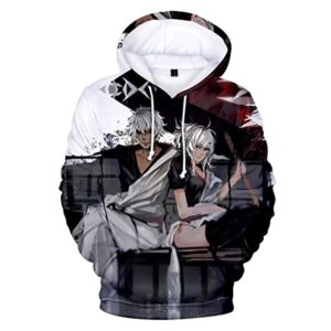 Anime Gintama Hoodies - 3D Long Sleeve Hooded Pullover Sweatshirt with Pockets