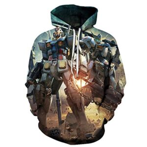 Anime Gundam Hoodie - 3D Print Pullover Hoodie