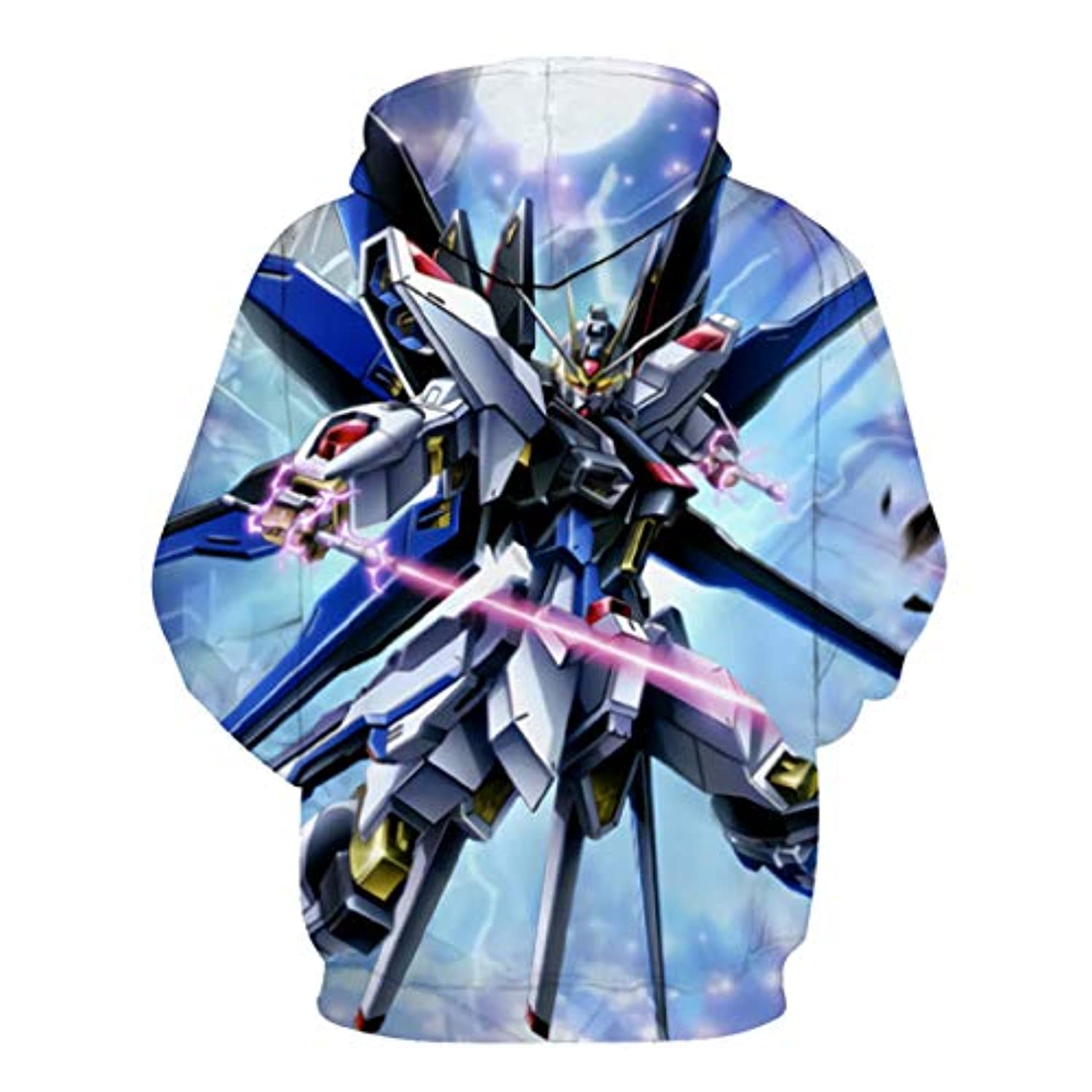 Anime Gundam Hoodie - 3D Print Pullover Hoodie - Image 2
