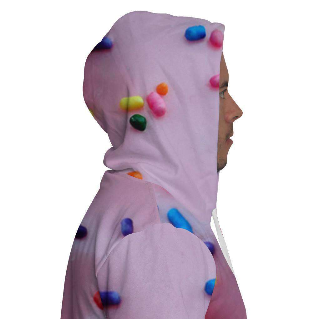 Pink Donut Hole 3D Printed Hoodie - Image 5