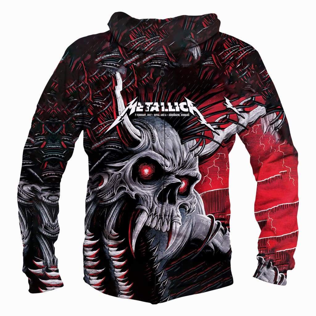 Metallica Hoodies - Pullover Black Hoodie - Image 2