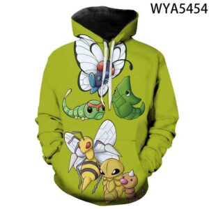 Anime Pokemon 3D Printed Sweatshirt Hoodies