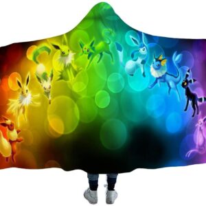 Anime Pokemon Blankets - Hooded Blankets