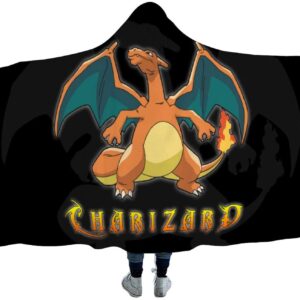 Anime Pokemon Hooded Flannel Blankets