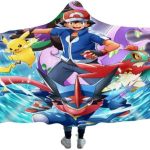 Anime Pokemon Throw Winter Blankets - Hooded Blankets
