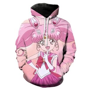 Anime Sailor Moon Hoodie - Sailor Chibi Moon 3D Print Pullover Hoodie