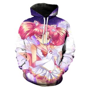 Anime Sailor Moon Hoodie - Sailor Chibi Moon 3D Print Pullover Hoodie