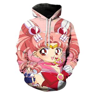 Anime Sailor Moon Hoodie - Sailor Chibi Moon 3D Print Pullover Hoodie