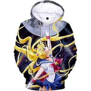 Anime Sailor Moon Hoodie - Sailor Moon 3D Print Pullover Hoodie