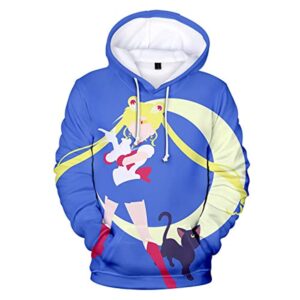 Anime Sailor Moon Hoodie - Sailor Moon 3D Print Pullover Hoodie