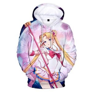 Anime Sailor Moon Hoodie - Sailor Moon 3D Print Pullover Hoodie