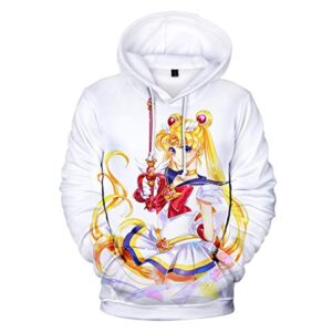Anime Sailor Moon Hoodie - Sailor Moon 3D Print Pullover Hoodie