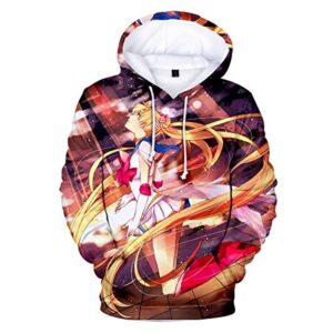 Anime Sailor Moon Hoodie - Sailor Moon 3D Print Pullover Hoodie