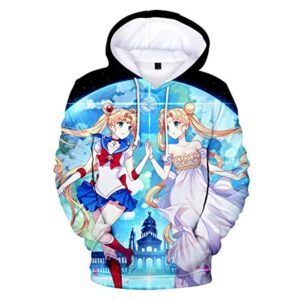 Anime Sailor Moon Hoodie - Sailor Moon 3D Print Pullover Hoodie