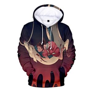Anime Spirited Away Hoodies - Unisex 3D Hooded Pullover Sweatshirt