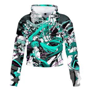 Anime Vocaloid Hatsune Miku Hoodie Sweatshirts Long Sleeve Pullover