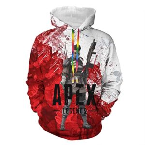 Apex Legends Hoodies - Bangalore Fashion 3D Print Drawsrting Pullover Gaming Hoodie