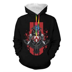 Apex Legends Hoodies - Bloodhound Fashion 3D Print Drawsrting Pullover Gaming Hoodie
