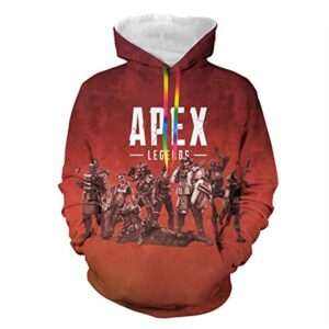 Apex Legends Hoodies - Fashion 3D Print Drawsrting Pullover Gaming Hoodie