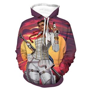 Apex Legends Hoodies - Loba Fashion 3D Print Drawsrting Pullover Gaming Hoodie